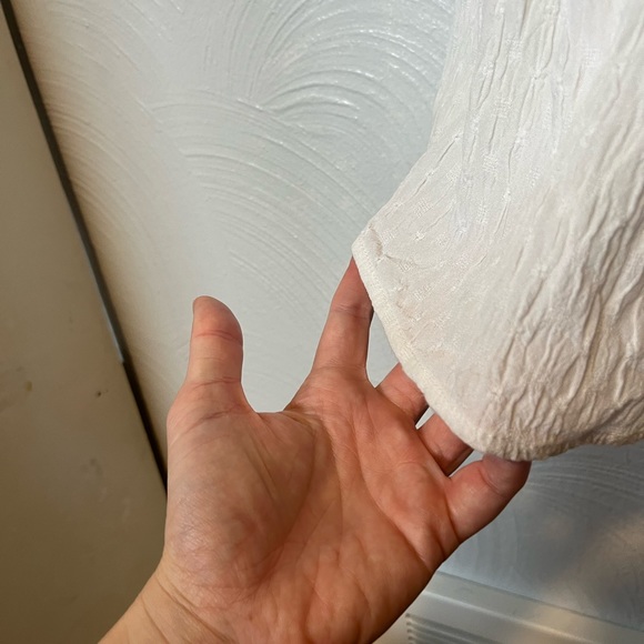 Free People Keeley Set in Ivory Crop Top Wide Leg High Waist Gauze Cotton Blend - Picture 15 of 16